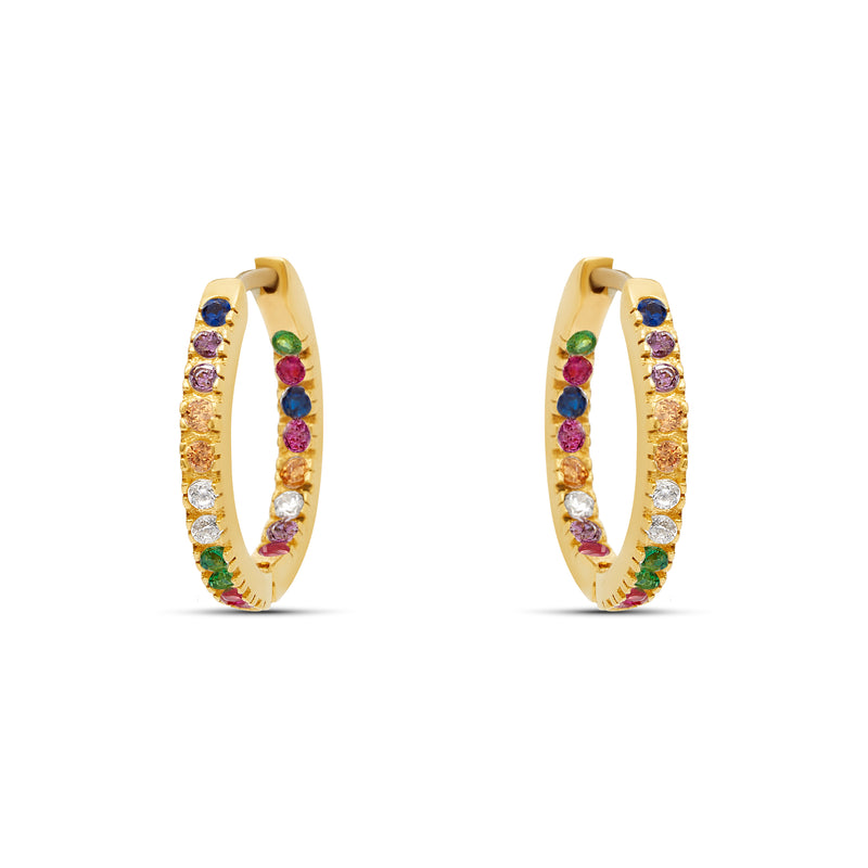 Mosuo Jewellery Regenbogen Creolen - Vermeil Fabrikverkauf
