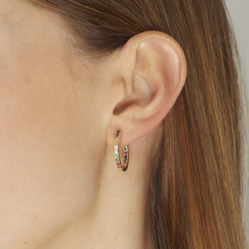 Mosuo Jewellery Regenbogen Creolen - Vermeil Fabrikverkauf