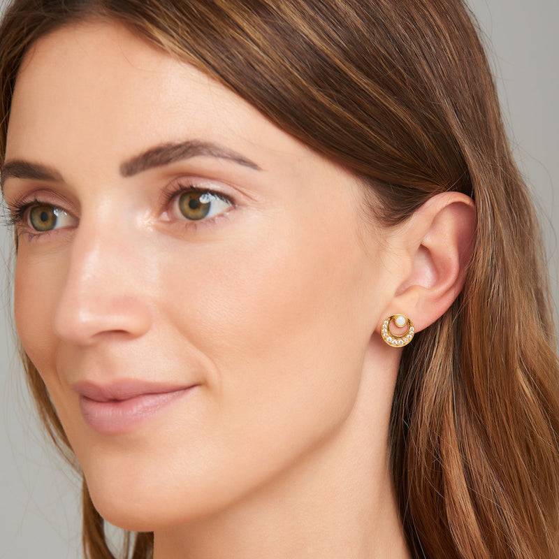Mosuo Jewellery Mond Opal Ohrringe - Vermeil Outlet