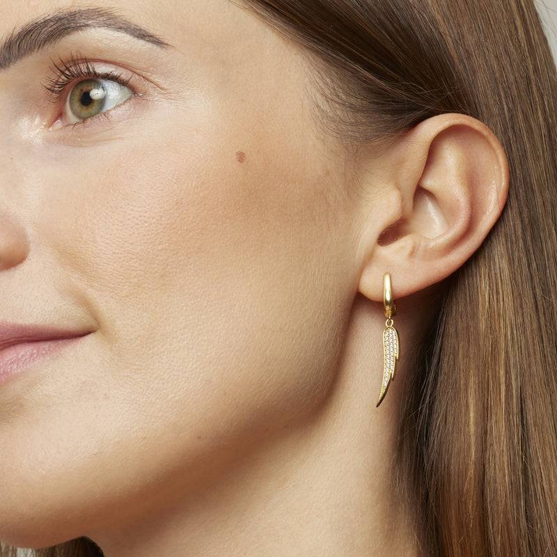 Mosuo Jewellery Engelsflügel Ohrringe - Vermeil Auslauf