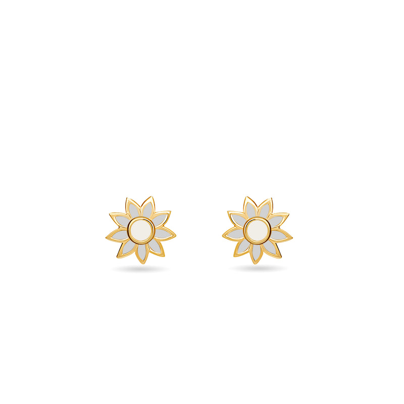 Mosuo Jewellery KIDS Emaille Blumen Ohrstecker im Angebot