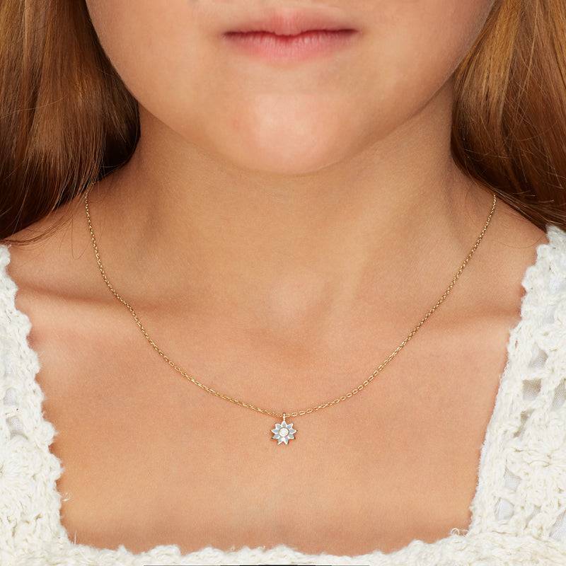 Mosuo Jewellery KIDS Emaille Blumen Halskette Günstiger Verkauf