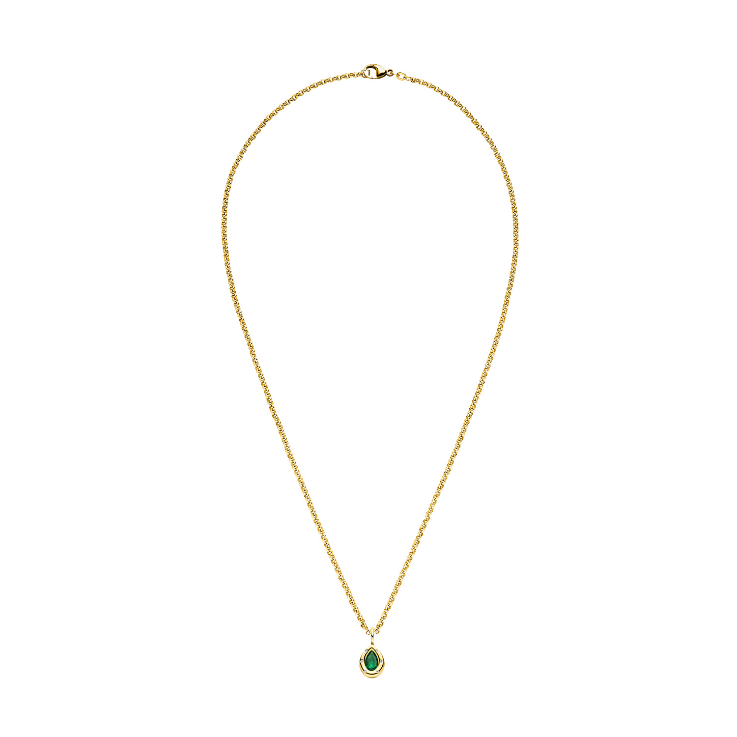 Nina Kastens Subway Pendant Emerald Pear Auslauf