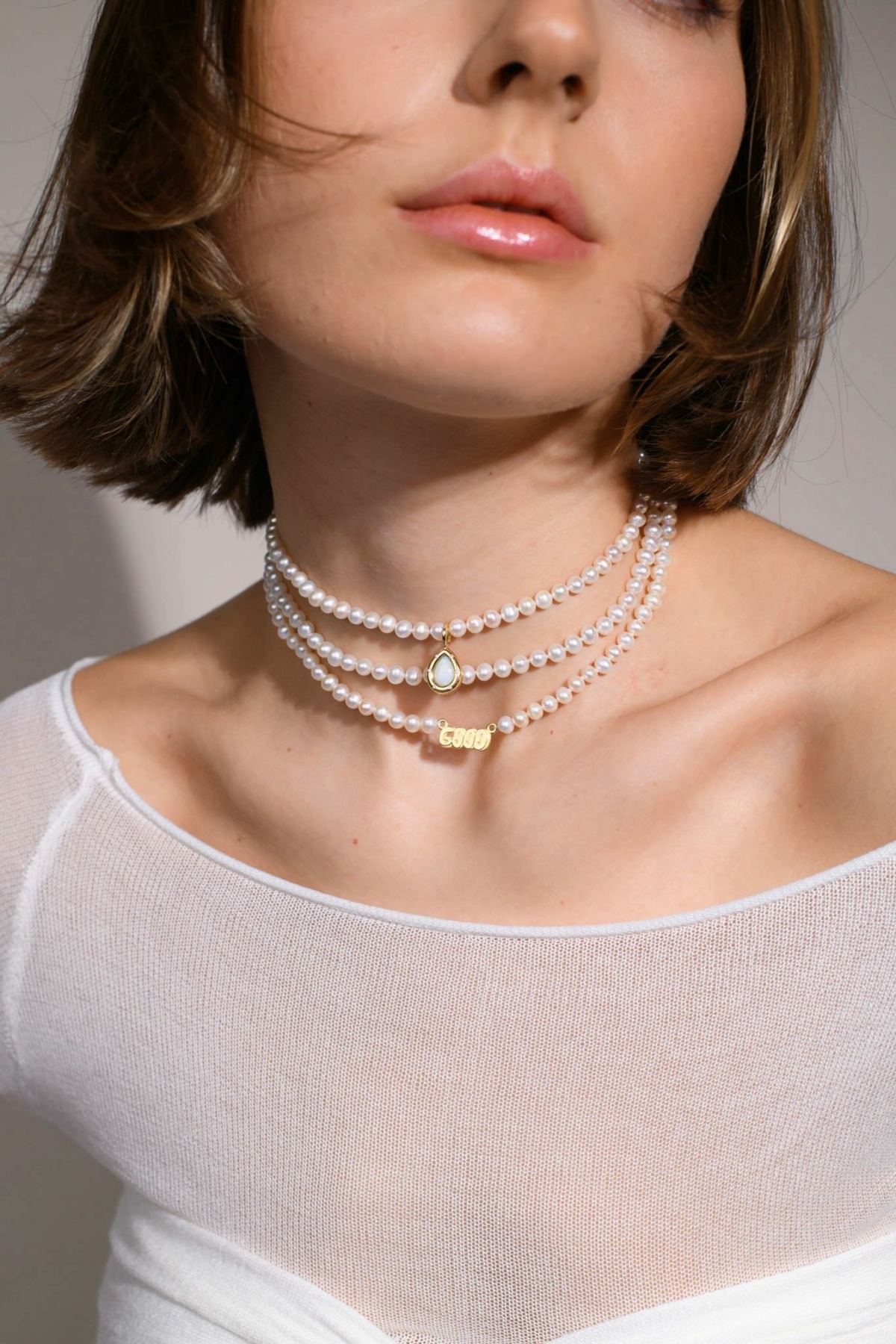 Nina Kastens Subway Pendant Opal Pear Hotsell
