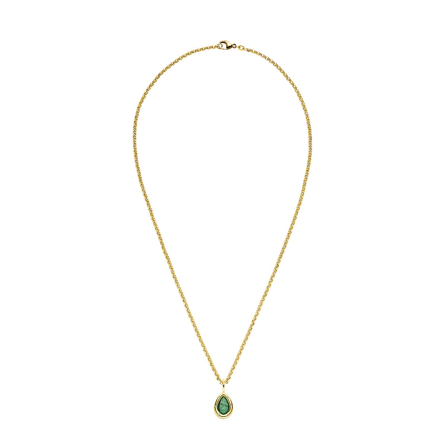 Nina Kastens Subway Pendant Emerald Big Pear Meist gekauft