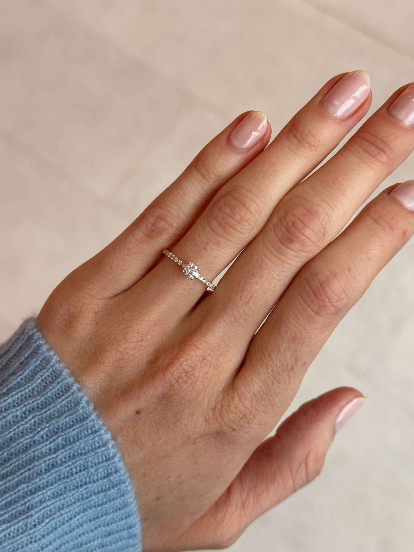 Nina Kastens Pavé Solitaire Ring Schlussverkauf