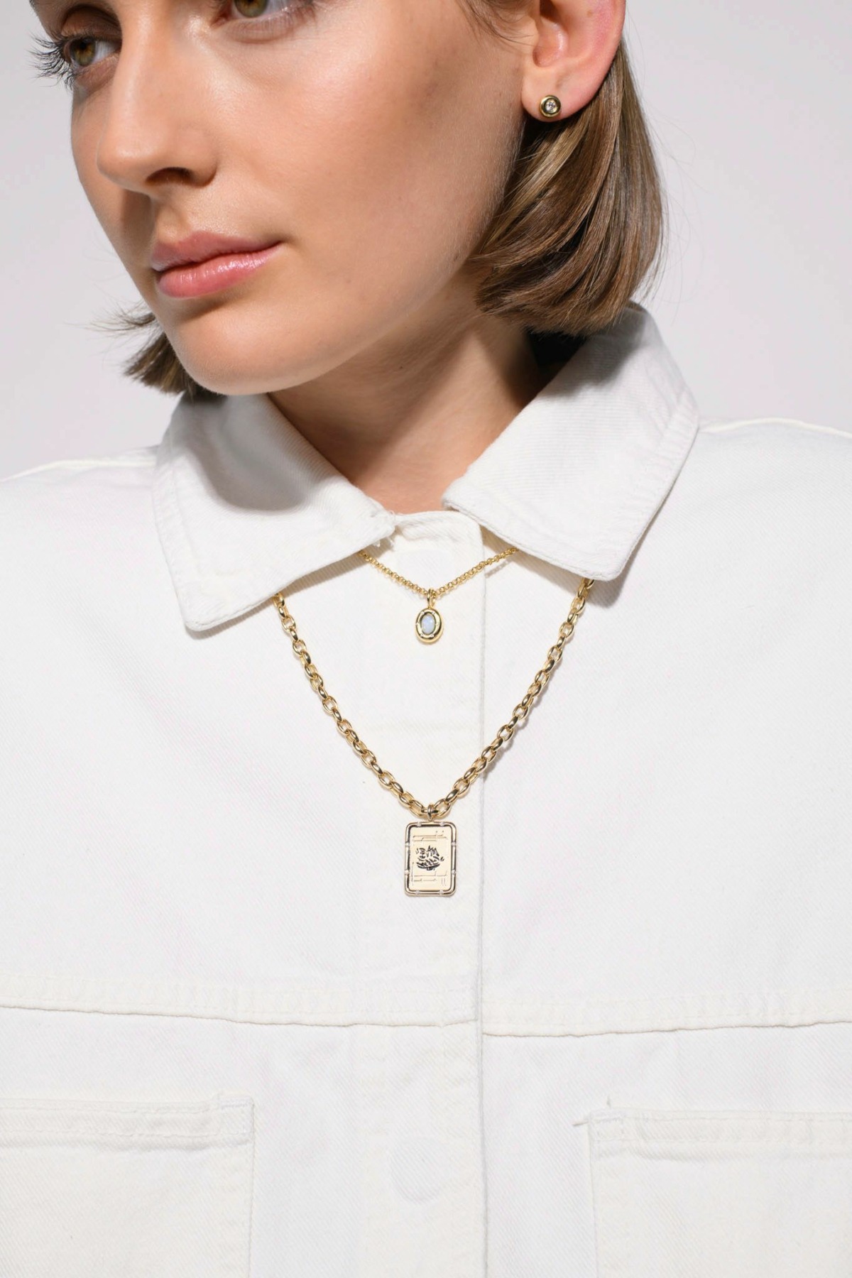 Nina Kastens Oval Chain Necklace Hotsell