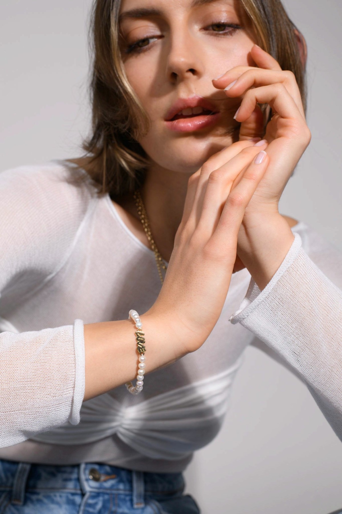 Nina Kastens LOVE Graffiti Pearl Bracelet Outlet