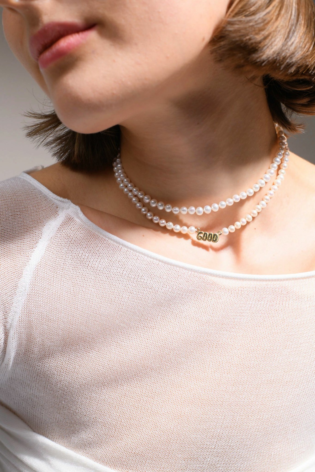 Nina Kastens GOOD Graffiti Pearl Choker Auslauf