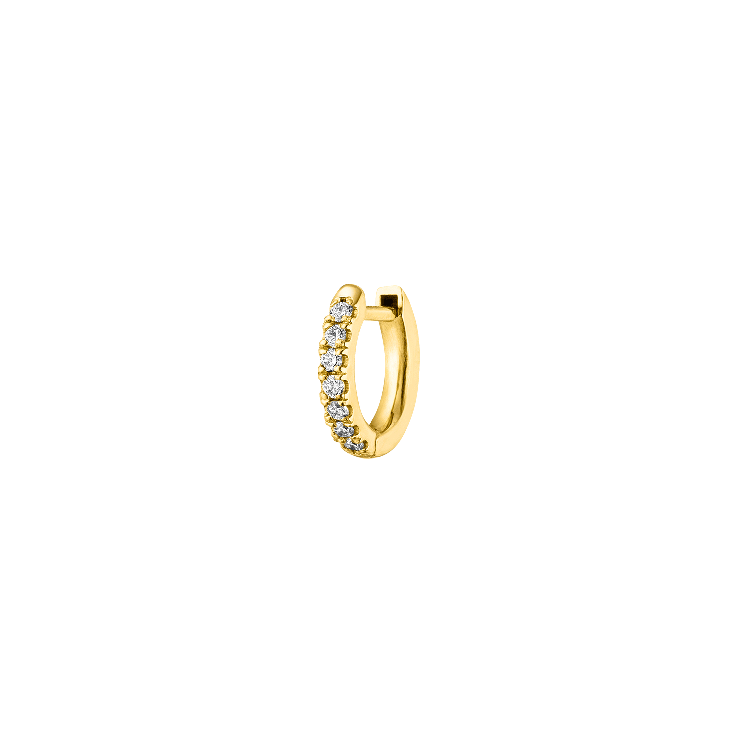 Nina Kastens Diamond Huggie Gold