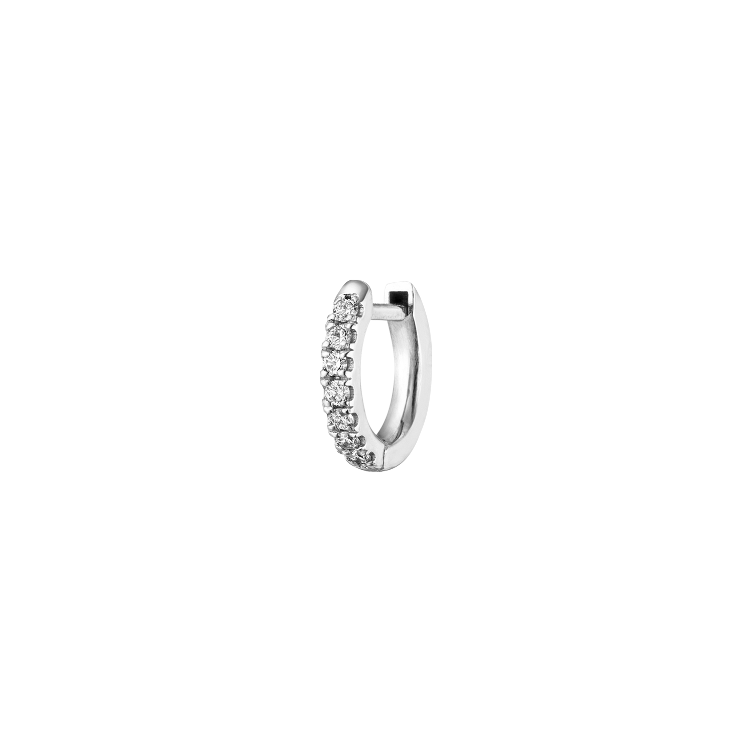 Nina Kastens Diamond Huggie White Gold