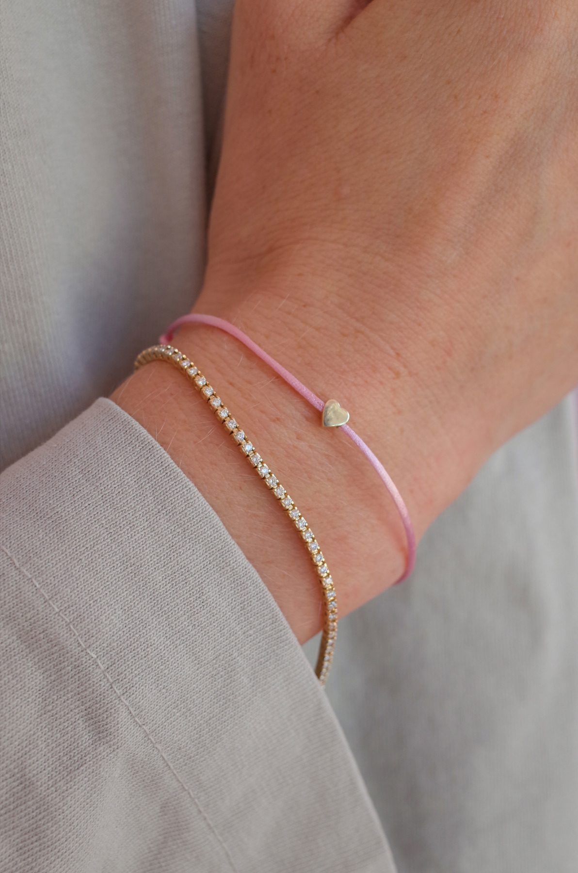Nina Kastens Heart Bracelet Pink Auslauf