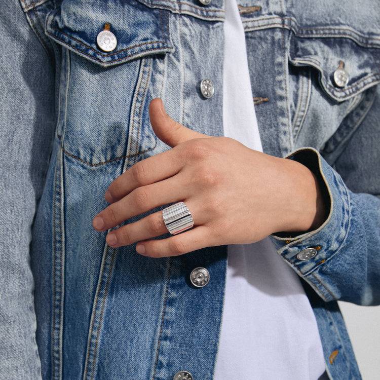 Pilgrim LAUREL recycelter Ring versilbert Meist gekauft