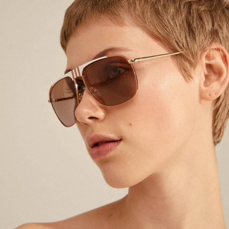 Pilgrim YANARA Sonnenbrille Braun/Gold Sonderangebot