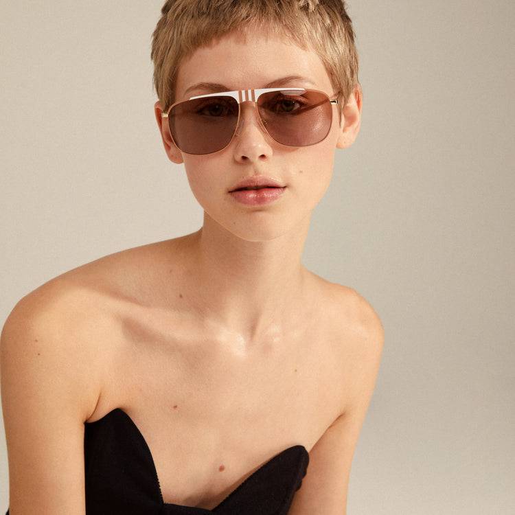 Pilgrim YANARA Sonnenbrille Braun/Gold Sonderangebot