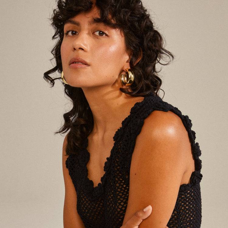 Pilgrim NAIA recycelte mega-chunky Hoops vergoldet Angebote
