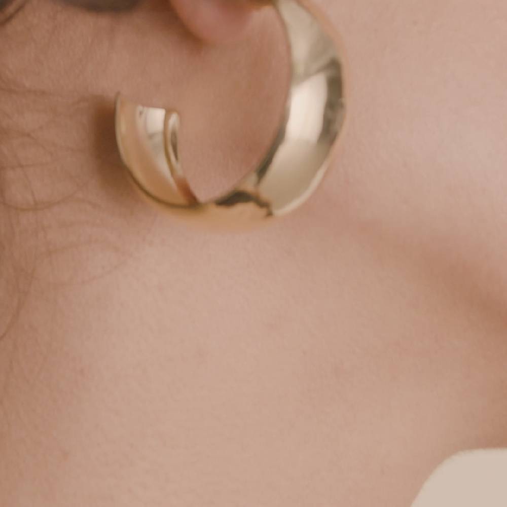 Pilgrim NAIA recycelte mega-chunky Hoops vergoldet Angebote