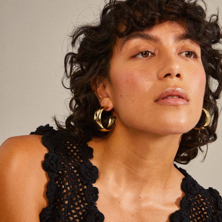 Pilgrim NAIA recycelte mega-chunky Hoops vergoldet Angebote