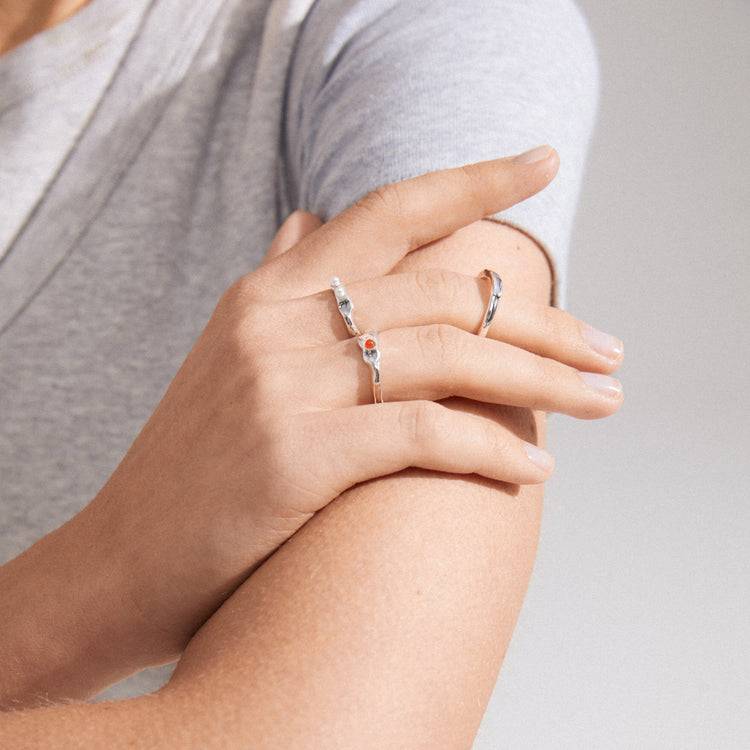 Pilgrim TRUST recycelte Ringe 3-in-1-Set versilbert Blitzverkäufe