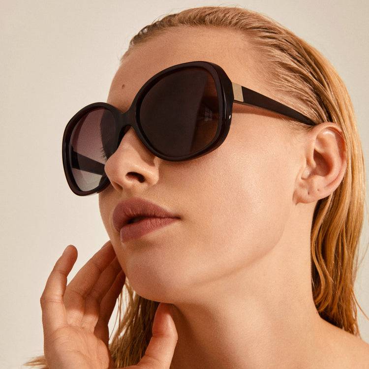 Pilgrim PARKER Oversized-Retro-Sonnenbrille, Braun Auslauf