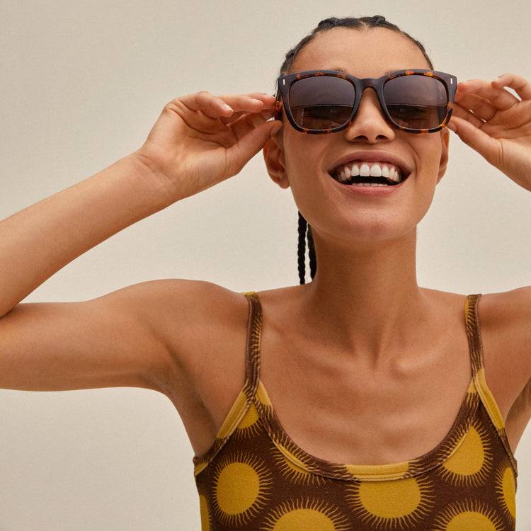Pilgrim KATYA Recycelte Sonnenbrille Schildpatt-Braun/Gold Auslauf