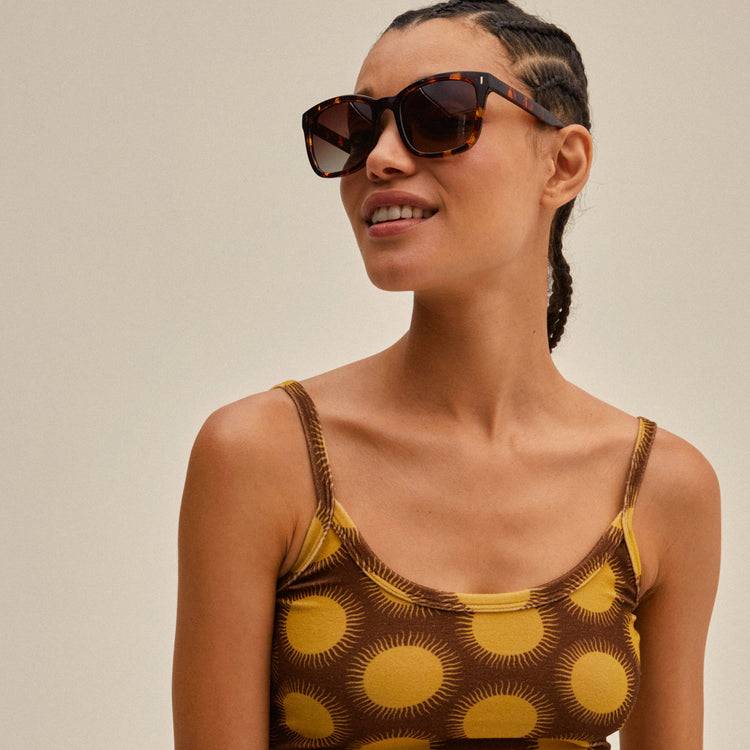 Pilgrim KATYA Recycelte Sonnenbrille Schildpatt-Braun/Gold Auslauf