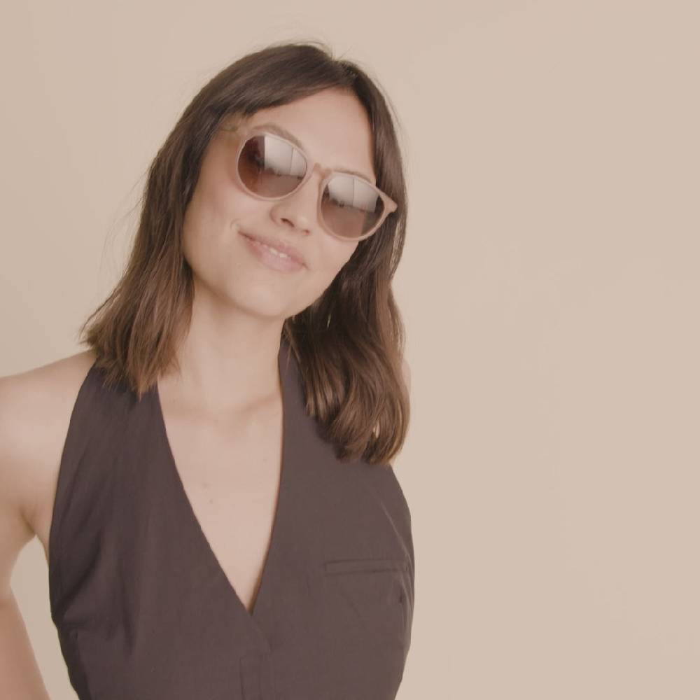 Pilgrim SAHARA Recycelte Sonnenbrille Rosa im Angebot