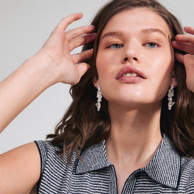 Pilgrim JUDE recycelte Ohrringe versilbert Outlet