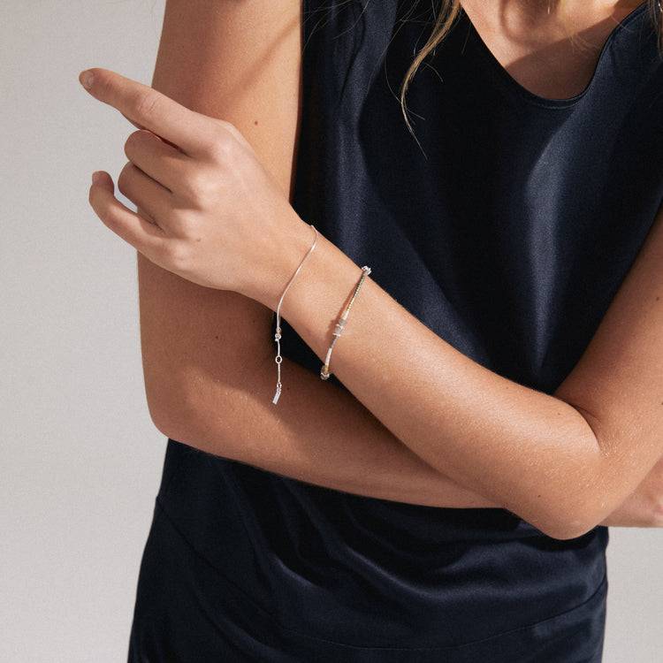 Pilgrim PIXIE Geschenkset, Armband 2-in-1-Set, versilbert Fabrikverkauf