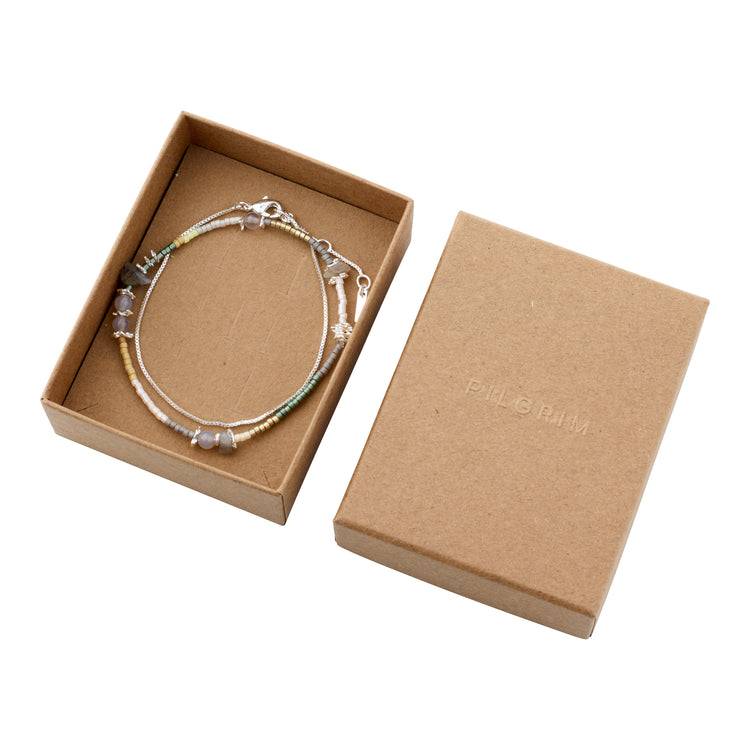 Pilgrim PIXIE Geschenkset, Armband 2-in-1-Set, versilbert Fabrikverkauf