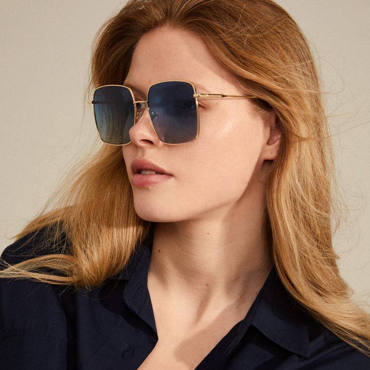 Pilgrim JONAN Sonnenbrille Blau/Gold Angebote
