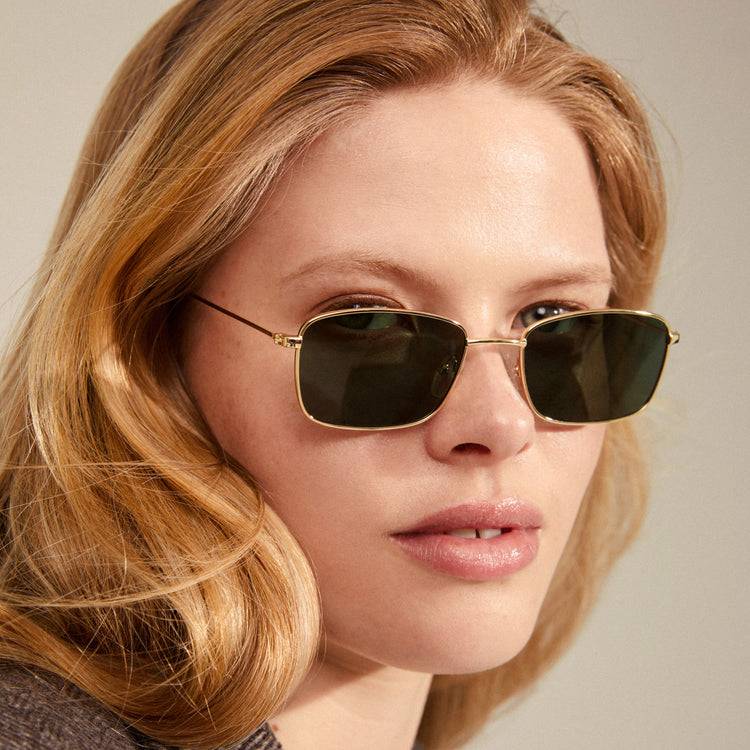 Pilgrim YEIDER Sonnenbrille Grün/Gold im Angebot