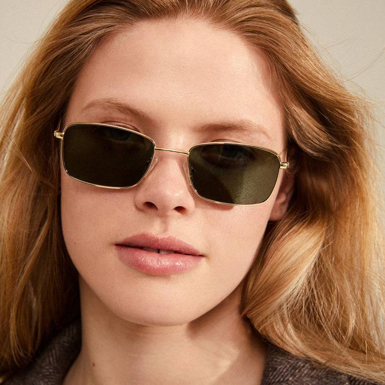 Pilgrim YEIDER Sonnenbrille Grün/Gold im Angebot