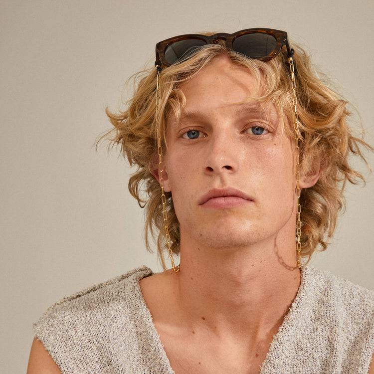 Pilgrim PAOLA recycelte Sonnenbrillenkette, vergoldete Günstiger Verkauf