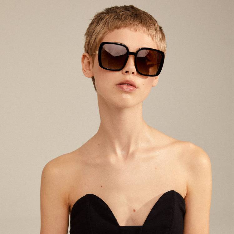 Pilgrim ALIET Sonnenbrille Schwarz/Gold Meist gekauft