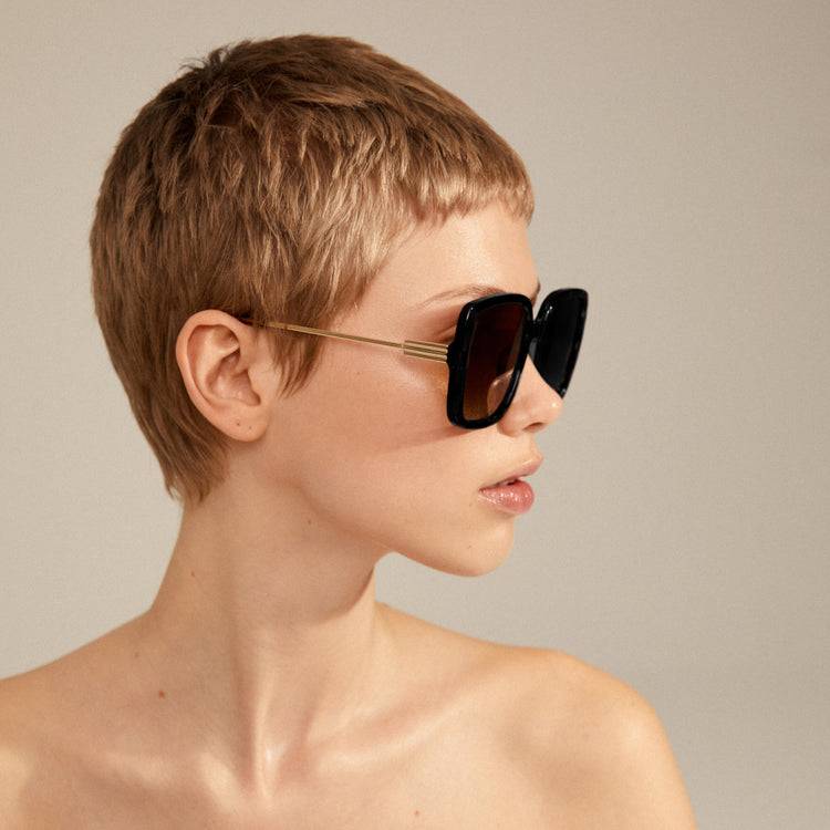 Pilgrim ALIET Sonnenbrille Schwarz/Gold Meist gekauft