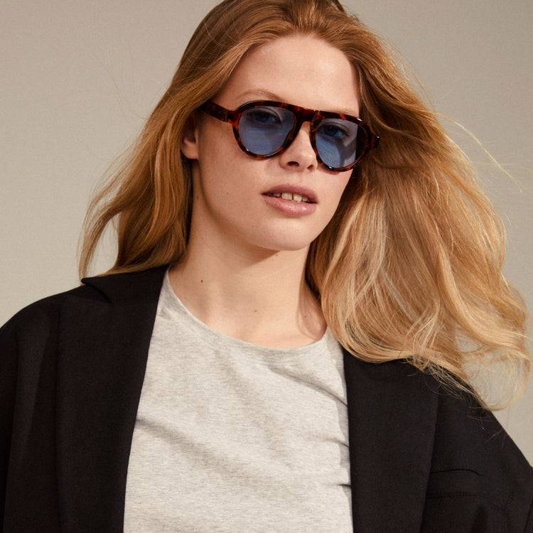Pilgrim YARIL Recycelte Sonnenbrille Schildpatt-Braun Auslauf