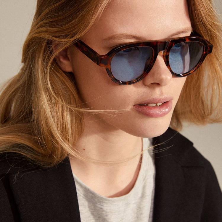 Pilgrim YARIL Recycelte Sonnenbrille Schildpatt-Braun Auslauf