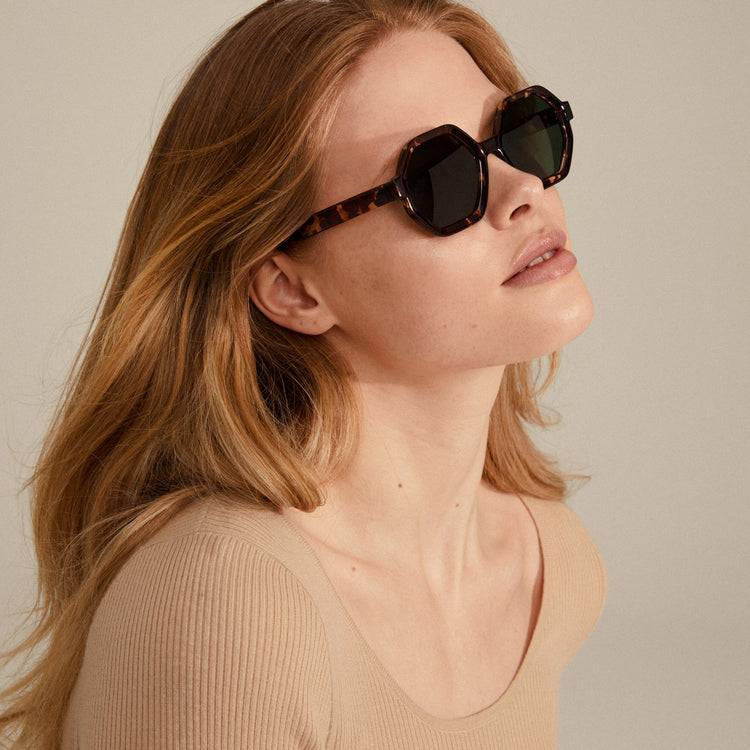 Pilgrim KIMANI Recycelte Sonnenbrille Schildpatt-Braun Schlussverkauf