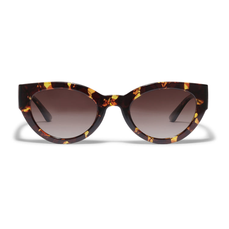 Pilgrim JUNA Cat-Eye-Sonnenbrille in braunem Schildpatt Meist gekauft