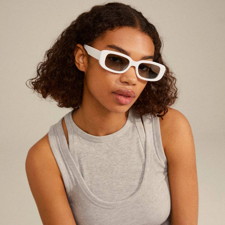 Pilgrim YANSEL Recycelte Sonnenbrille Weiß Outlet