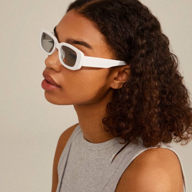 Pilgrim YANSEL Recycelte Sonnenbrille Weiß Outlet