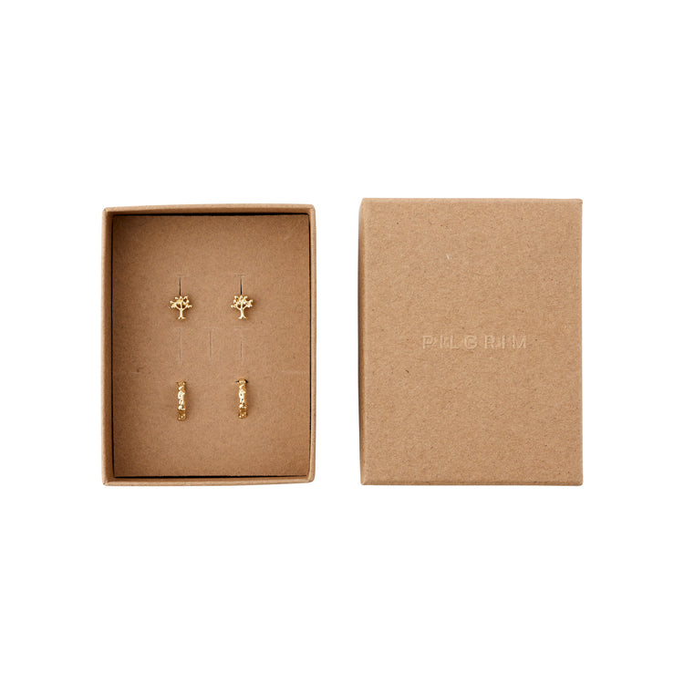 Pilgrim PIPER recyceltes Geschenkset, 2-in-1-Set, vergoldet Hotsell