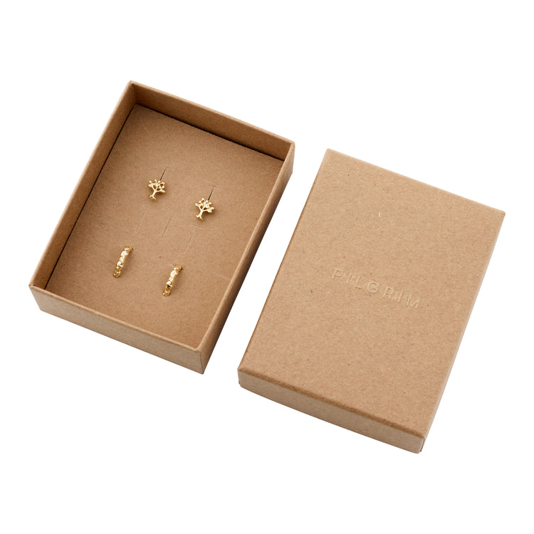 Pilgrim PIPER recyceltes Geschenkset, 2-in-1-Set, vergoldet Hotsell