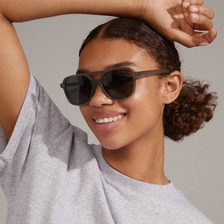 Pilgrim ELODIE Piloten-Sonnenbrille grau Auslauf