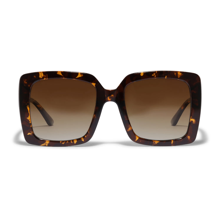 Pilgrim LUCIANA Oversized Vintage-Sonnenbrille in braunem Schildpatt Hotsell