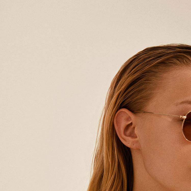Pilgrim RYLAN Sonnenbrille Orange/Gold Schlussverkauf