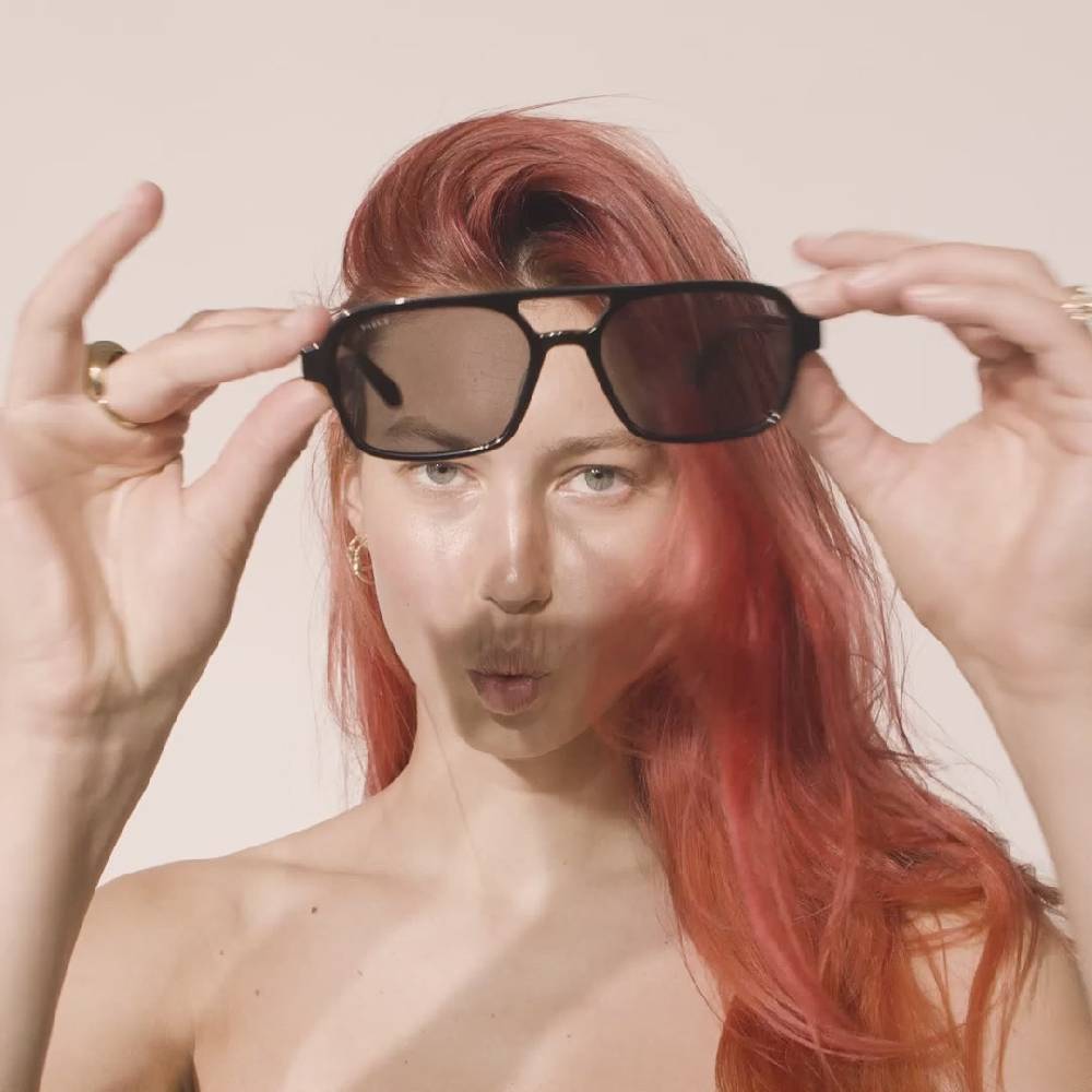 Pilgrim CASS recycelte Sonnenbrille im Retro-Stil schwarz Meist gekauft