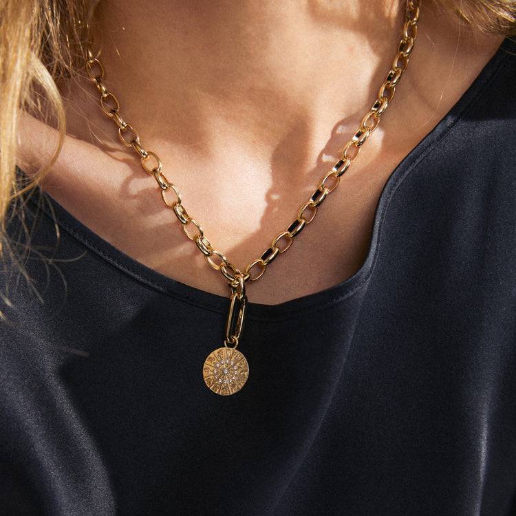 Pilgrim CHARM recycelter Horoskop-Anhänger, vergoldet im Angebot