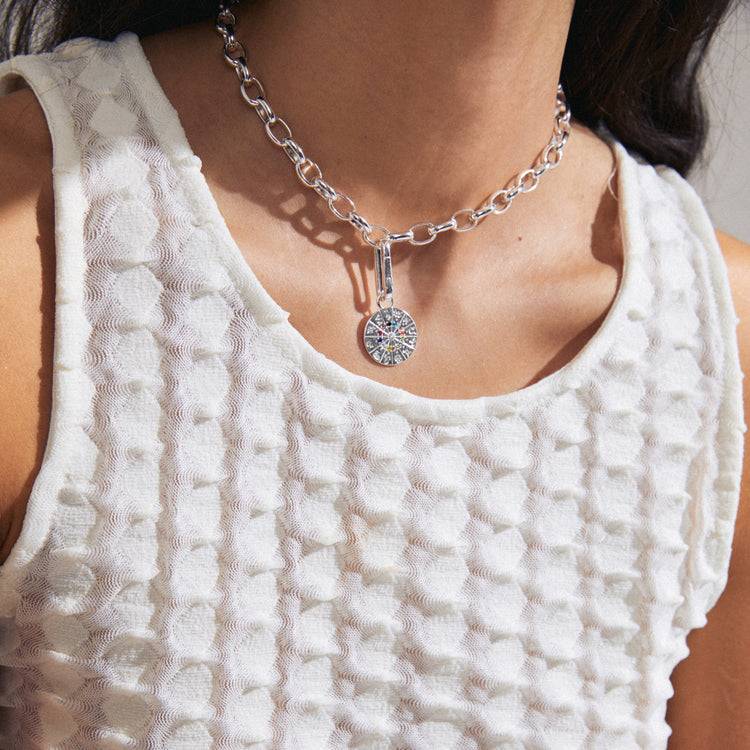 Pilgrim CHARM recycelter Horoskop-Anhänger, versilbert Outlet